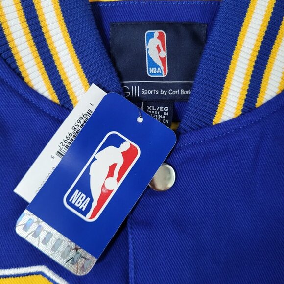 G-III Golden State Warriors Carl Banks 7x NBA Champions Varsity Jacket Size XL - Picture 7 of 7